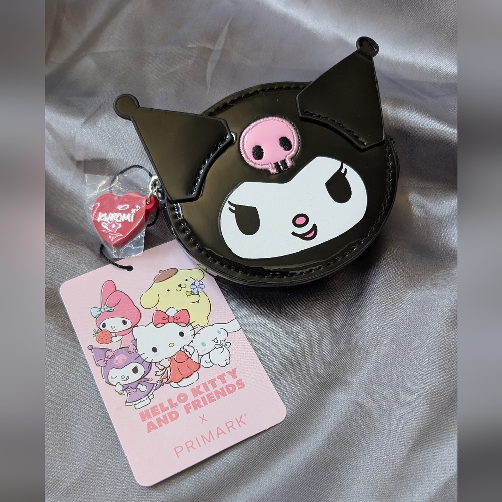 🔥B2G1! Primark Black and Pink Kuromi Coin Purse